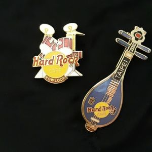 Hard Rock Cafe (2) Vintage Pins